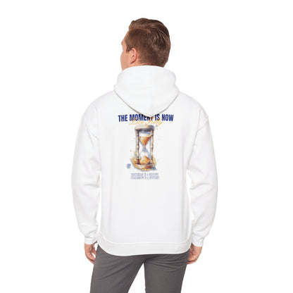 Unisex Heavy Blend™ Hooded Sweatshirt - 'Vaenture' Inspirational Hoodie with Hourglass Design